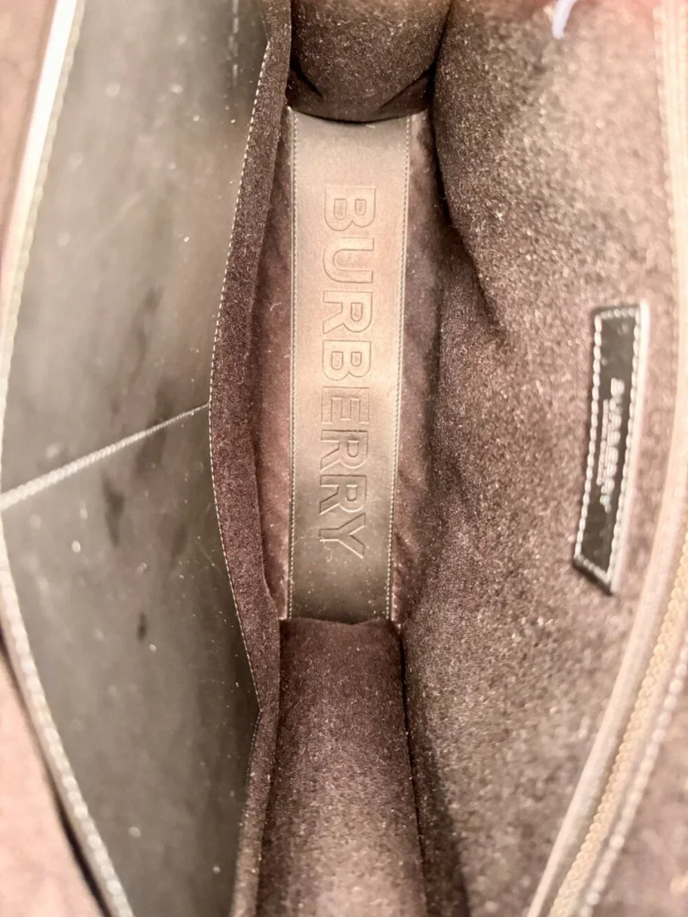 Burberry Slim Vertical Denny Tote in Charcoal Check